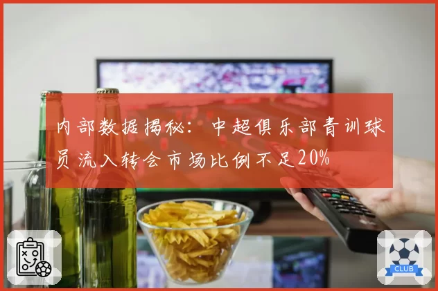 内部数据揭秘：中超俱乐部青训球员流入转会市场比例不足20%